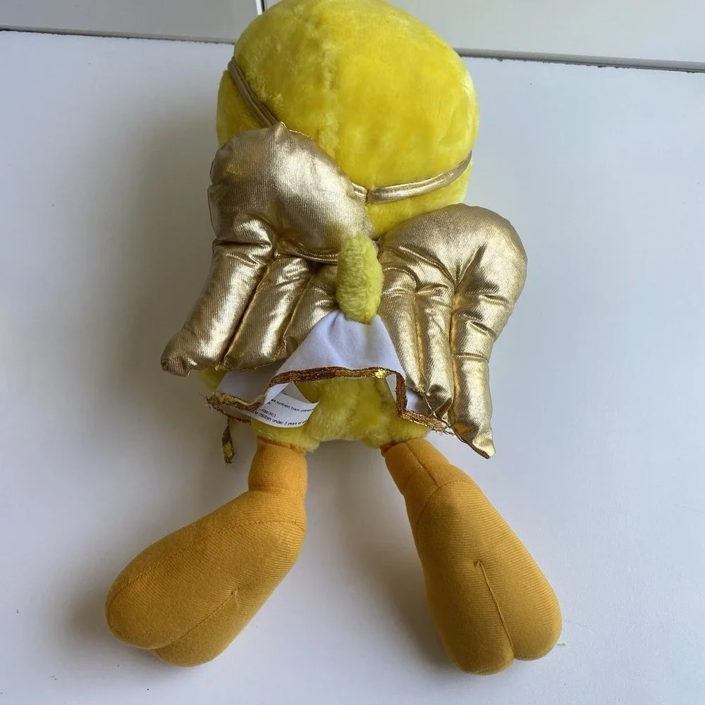 Vintage Tweety Bird‎ Angel Plush Looney Tunes 1998 Ace Gold White 12